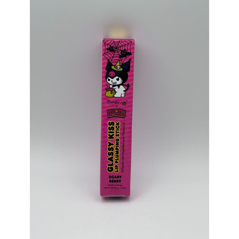 The Crème Shop Hello Kitty Kuromi Lip Plumping Stick Scary Berry Sanrio New